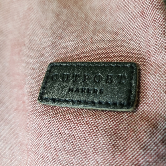 Outpost Makers Pink Heather Button-Up Shirt – Slim/Athletic Fit Size L - Picture 6 of 9